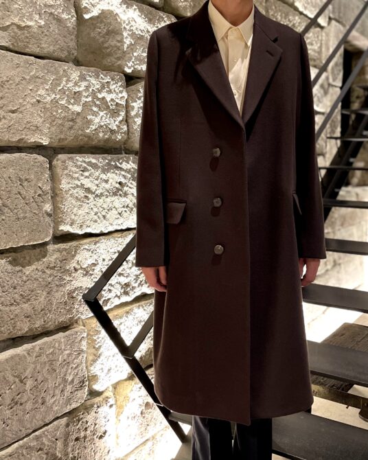 AURALEE LIGHT MELTON CHESTERFIELD COAT | www.causus.be