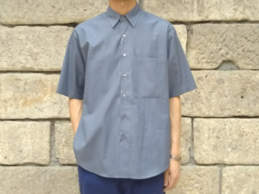 AURALEE FINX TWILL BIG HALF SHIRTS 4（Auralee Washed Finx Twill  